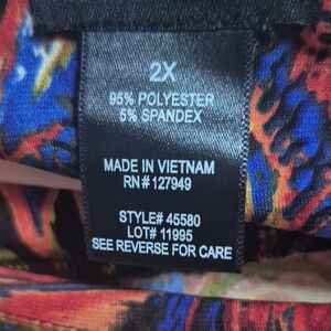 Colorful Abstract Print Dress